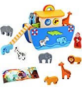Toddler Dinosaur Sorting and Stacking Toys Blocks for 12 18 Month Babies Preschool Learning, Numb...