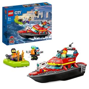 LEGO 60373 City Fire Rescue Boat Toy