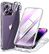 Miracase Glass Series Designed for iPhone 14 Pro Max Case 6.7 Inch, [2023 Upgrade] Full-Body Bump...
