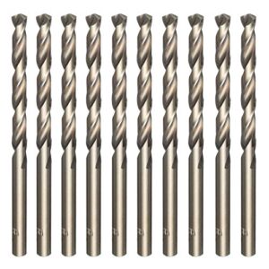 HPMAISON 10pcs M35 HSS Gold Cobalt Jobber Drill Bit Set