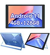 Tablet 10 Inch Android Tablets: 4GB RAM 128GB ROM 512GB Expandable 6000mAh Battery Quad-Core Proc...