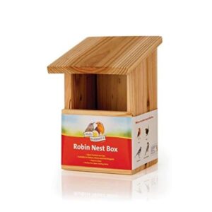 Walter Harrison's Wooden Robin House Garden Nest Front Opening Bird Box