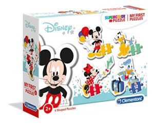 Clementoni - 20819 - My First Puzzle - Disney Mickey Mouse - 3-6-9-12 pieces - Made in Italy - jigsaw puzzle children age 2+