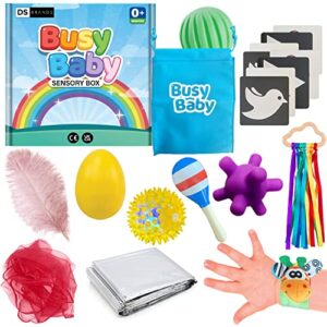 DS Brands Sensory Toys for Babies- Baby Sensory Toys 0-6 Months with Ribbon Ring