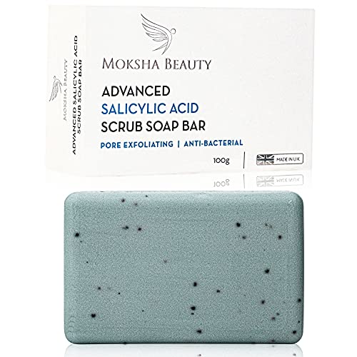 Salicylic Acid Body Wash Soap - [Made In U.K] 100g Advanced Salicylic Acid FaceSoap | Body Scrubs Treatment Face Soap Bar | Paraben and Cruelty Free