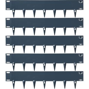 Core Edge Lawn Edging 5m | Flexiborder Steel for Garden Outdoor Pathway Border Edging Lawn Grass |150mm Face Height - 115mm Spike | Pack of 5 x 1075mm (Anthracite)
