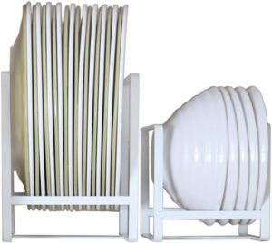 ORZ Pack of 2 Plate Rack for Kitchen Cupboard
