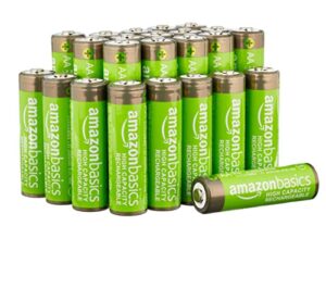 Amazon Basics AA High-Capacity Rechargeable Batteries 2400mAh (24-Pack) Pre-charged