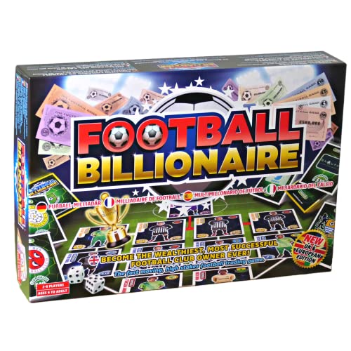 Football Billionaire Board Game 3rd Edition | Family Board Games for Kids and Adults | Ages 6+| Family Game for 2-6 Players