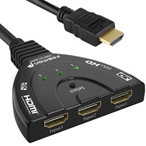 Fosmon 3-Port HDMI Switch 4K