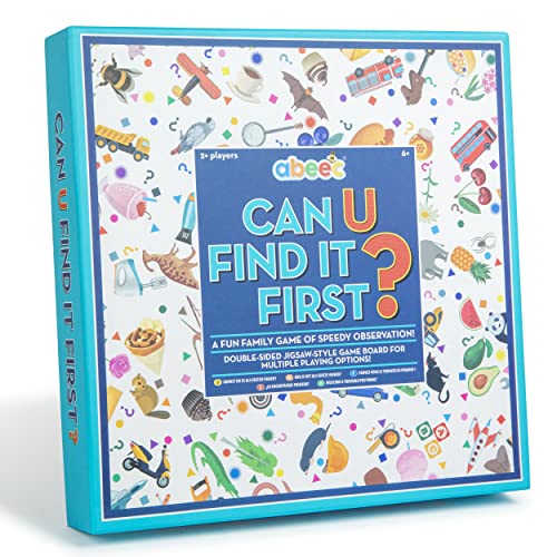 abeec Can U Find It First – Fun Family Board Game Of Speedy Observation – Educational Game For Kids - Board Games Kids - Bingo Game - Family Games For Kids And Adults