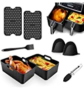 Savieva 13PCS General 7 Inch Air Fryers Accessory Set - Air Fryer Liners Compatible for Cosori 3....