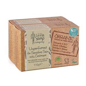 Little Soap Duo Pack - Organic Unperfumed Bar Soap for Sensitive Skin 110g x 2 (LSC 1107)