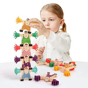 TOP BRIGHT Wooden Stacking Toys for Kids 3 4 5 Year Old Boys Girls Gifts