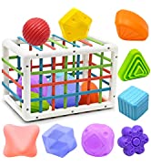Baby Toys for 1 2 Year Old Boys Girls, Montessori Sensory Toys for 6 9 12 18 Months 1st Gifts Edu...