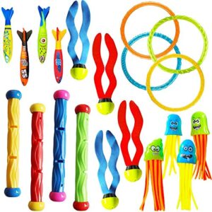 Cakuni Swimming Pool Toys for Diving - Summer Swimming Toys for Kids - Water Toys with Dive Sticks