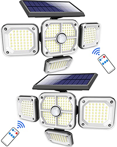 2 Pack Solar Security Lights Outdoor Motion Sensor