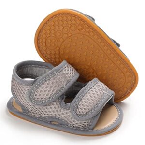 RVROVIC Baby Boys Girls Sandals Premium Soft Anti-Slip Rubber Sole Infant Summer Outdoor Shoes Toddler First Walkers