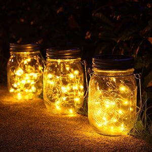 3 Pack Solar Mason Jar Lights