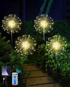 yowin Solar Firework Lights 4 x 120 LED Solar Garden Lights