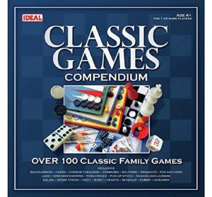 IDEAL | Classic Games Compendium: Over 100 classic family games! | Classic Board Games | For 1+ Players | Ages 4+