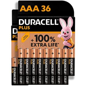 Duracell Plus AAA Alkaline Batteries [Pack of 36]