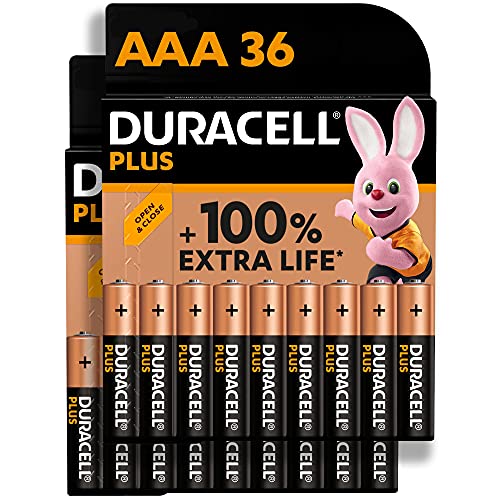 Duracell Plus AAA Alkaline Batteries [Pack of 36]