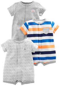 Simple Joys by Carter's Baby Boys' Snap-Up Rompers