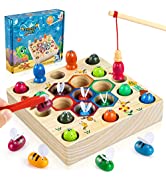 COOLJOY Wooden Montessori Toys for 1 Year Old Girls | Wooden Toys 1 Year Old Baby Sensory Shape S...