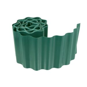 garden mile Lawn edging border plastic lawn edging Heavy Duty Garden fence weatherproof garden edging for flower bed and edging for edging for lawns (12cm x 6m Green Border Edging x 1)