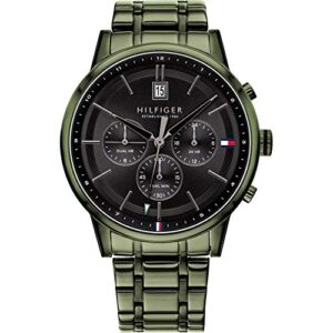 Tommy Hilfiger Analogue Multifunction Quartz Watch for men with Green Stainless Steel bracelet - 1791634