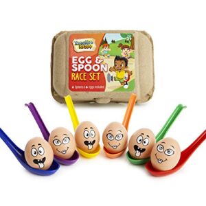 KreativeKraft Egg and Spoon Race Kit Outdoor Games For Kids