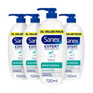 Sanex BiomeProtect Moisturising Shower Gel 4 x 720ml Pump (4 pack)