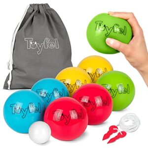 Toyfel Soft Boule Set Leo Indoor Boccia – Boules Garden Game Hardwood Floors