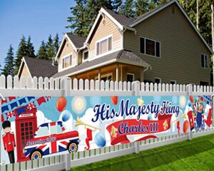 DPKOW His Majesty Banner for 2023 King Charles III Coronation Decorations