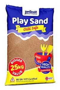 Jamieson Brothers Kids Indoor/Outdoor Play Pit Sand - 25kg Bag - Washed