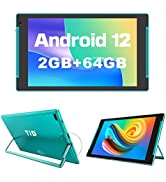 10 inch Tablet, Android 12 Tablets, 2GB+4GB/512GB Expandable Storage, Quad Core Processor, HD IPS...