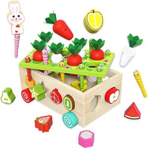 JUWUGU 7-in-1 Montessori Toys for 1 2 3 Year Old