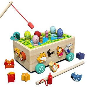 Wooden Montessori Toys for 1 2 3 4 Year Old Toddlers Girl and Boy