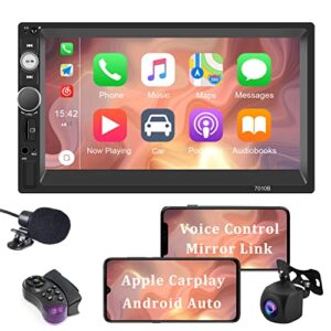 OiLiehu Car Stereo Double Din For Carplay & Android Auto