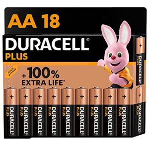 Duracell Plus AA Alkaline Batteries [Pack of 18]