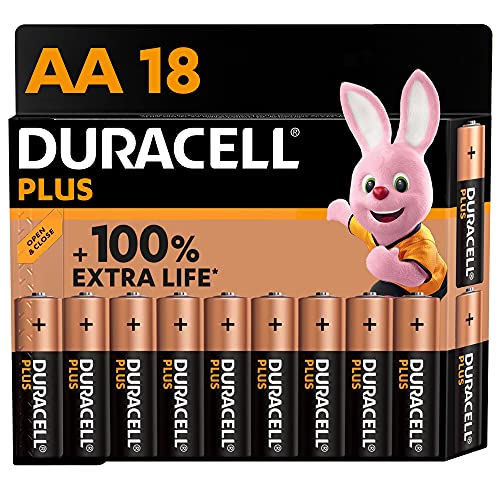 Duracell Plus AA Alkaline Batteries [Pack of 18]