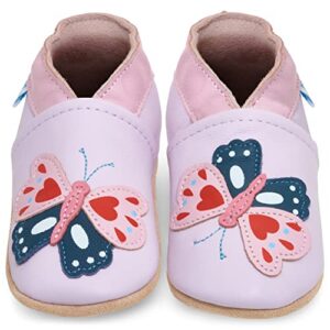 Soft Leather Baby Shoes with Suede Soles - Toddler Shoes - Infant Shoes - Pre Walker Shoes - Crib Shoes - Tiger - 0-6 Months