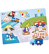 Classic World Wooden Educational Pyramid Activity Box with Shape Sorter | For Boys and Girls 2 ye...