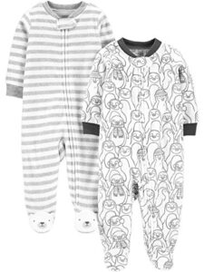 Simple Joys by Carter's Unisex Babies' Fleece Footed Sleep and Play