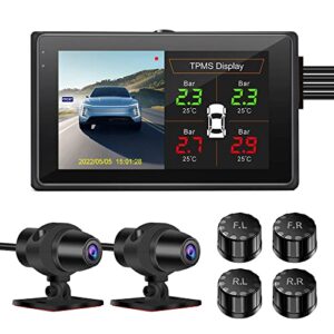 VSYSTO D2 Dash Cam Front and Rear Car Camera Dual 1080P Full HD