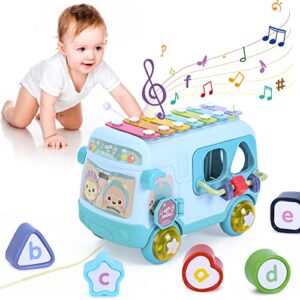 Baby Toys 12 18 Months Baby Musical Toys Toy Bus Includes Xylophone