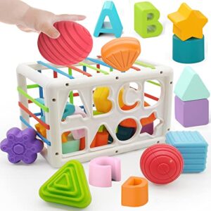 DQMOON Baby Shape Sorter Toys for 12-18 Months