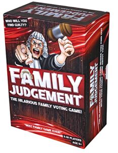 Family Judgement - The Hilarious Family Voting Board Game! Great Family Board Games for Kids & Adults