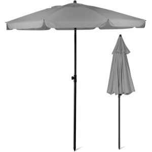 SUNMER 2M Grey Beach Umbrella
